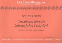 Variationen ber ein lothringisches Liebeslied fr Blockflten (SATB) Spielpartitur