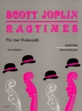 Ragtimes fr 4 Violoncelli Partitur und Stimmen