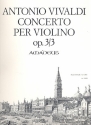 Konzert G-Dur op.3,3 PV96 für Violine Streicher und Bc Partitur