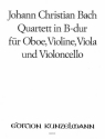 Quartett B-Dur fr Oboe, Violine, Viola und Violoncello Stimmen