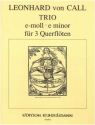 Trio e-Moll op.31 fr 3 Flten 3 Stimmen
