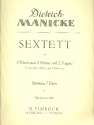 Sextett fr 2 Klarinetten, 2 Hrner und 2 Fagotte Stimmen