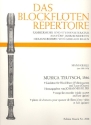 Musica Teutsch 1546 9 Liedsätze für 4 Blockflöten und Laute (Gitarre),  Partitur und Stimmen