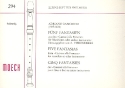 5 Fantasien aus den Canzoni alla francese fr 4 Blockflten (SATB)