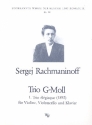 Trio g-Moll Nr.1 fr Violine, Violoncello und Klavier Partitur und Stimmen