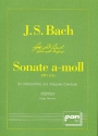 Sonate a-Moll BWV1020 fr Altblockflte und obligates Cembalo