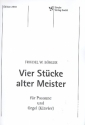 4 Stcke alter Meister fr Posaune und Orgel (Klavier)