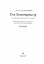 Der Sonnengesang Kantate fr Soli (SAT), gem Chor und Orchester Klavierauszug (= Chorpartitur)