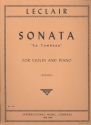 Sonata c minor Le tombeau for violin (or viola) and piano