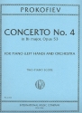 Concerto B flat major no.4 op.53 for piano (left hand) and orchestra for 2 pianos