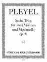 6 Trios op.51 Band 1 (Nr.1-3) fr 2 Violinen und Violoncello Stimmen