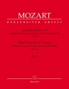 Konzert A-Dur KV414 fr Klavier und Orchester fr Klavier und Streichquartett
