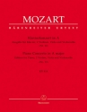 Konzert A-Dur KV414 fr Klavier und Orchester fr Klavier und Streichquartett