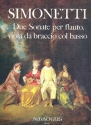 2 sonate a tre op.10 per flauto, viola da braccio col basso