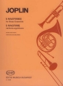 five ragtimes for brass ensemble score and parts