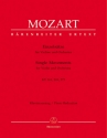 Einzelstze KV261, KV269 und KV373 fr Violine und Orchester fr Violine und Klavier