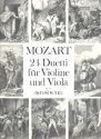 24 Duette fr Violine und Viola Stimmen