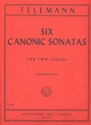 6 canonic Sonatas for 2 violas