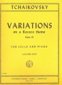 Variations on a Rococo Theme op.33 for cello and piano