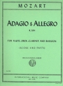 Adagio and Allegro KV594 flute, oboe, clarinet and bassoon parts