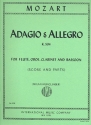Adagio and Allegro KV594 flute, oboe, clarinet and bassoon parts