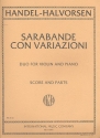 Sarabande con variazioni for violin and viola score and parts