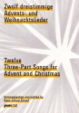 12 dreistimmige Advents- und Weihnachtslieder fr 3 Blockflten (SAT)