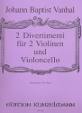 2 Divertimenti fr 2 Violinen und Violoncello Partitur