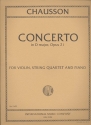 Concerto D major op.21 for violin, piano and string quartet score and parts
