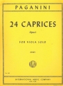 24 Caprices op.1 for viola solo