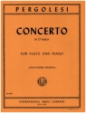 Concerto in D major for flute and orchestra flute and piano