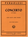 Concerto in D major for flute and orchestra flute and piano