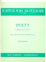 Duett G-Dur op.4,2 fr Violine und Violoncello,   Stimmen