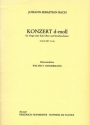 Konzert d-Moll nach BWV35 und BWV156 fr Oboe (Orgel) und Streichorchester Partitur