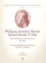 Konzert-Rondo D-Dur KV382 für Klavier und Streicher Partitur und Stimmen (1-1-1-1-1)