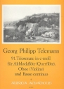 Triosonate c-Moll Nr.91 fr Altblockflte, Oboe und Bc