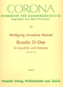 Rondo D-Dur nach dem Rondo KV373 für Flöte und Orchester Partitur