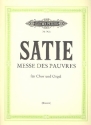 Messe des pauvres fr gem Chor und Orgel Partitur