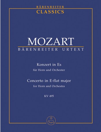 Konzert Es-Dur KV495 fr Horn und Orchester Studienpartitur