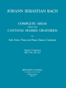 Complete Arias and Sinfonias from the Cantatas, Masses and Oratorios v for solo voice, flute and bc