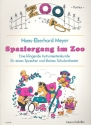 Spaziergang im Zoo Partitur Eine klingende Instrumentenkunde fr einen Sprecher und Schulorchester