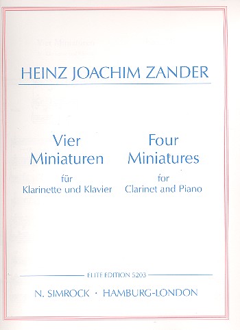 4 Miniaturen fr Klarinette und Klavier