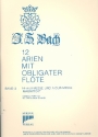 12 Arien mit obligater Flte Band 3 fr Gesang, Flte und Cembalo Cembalopartitur und Stimmen