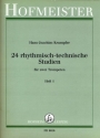 24 rhythmisch technische Studien Band 1 für 2 Trompeten