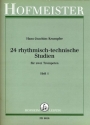 24 rhythmisch technische Studien Band 1 fr 2 Trompeten