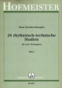24 rhythmisch-technische Studien Band 2 für 2 Trompeten