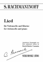 Lied fr Violoncello und Klavier autorisierte Erstausgabe von David Butler Cannata
