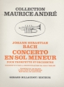 Concerto sol mineur pour trompette et piano