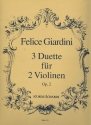 3 Duette op.2 fr 2 Violinen 2 Spielpartituren