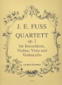 Quartett op.2 fr Bassetthorn, Violine, Viola und Violoncello Stimmen